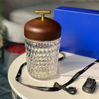 Contemporary Glass Table Lamp With Adjustable Color Temperature — Greenwich Home & Living
