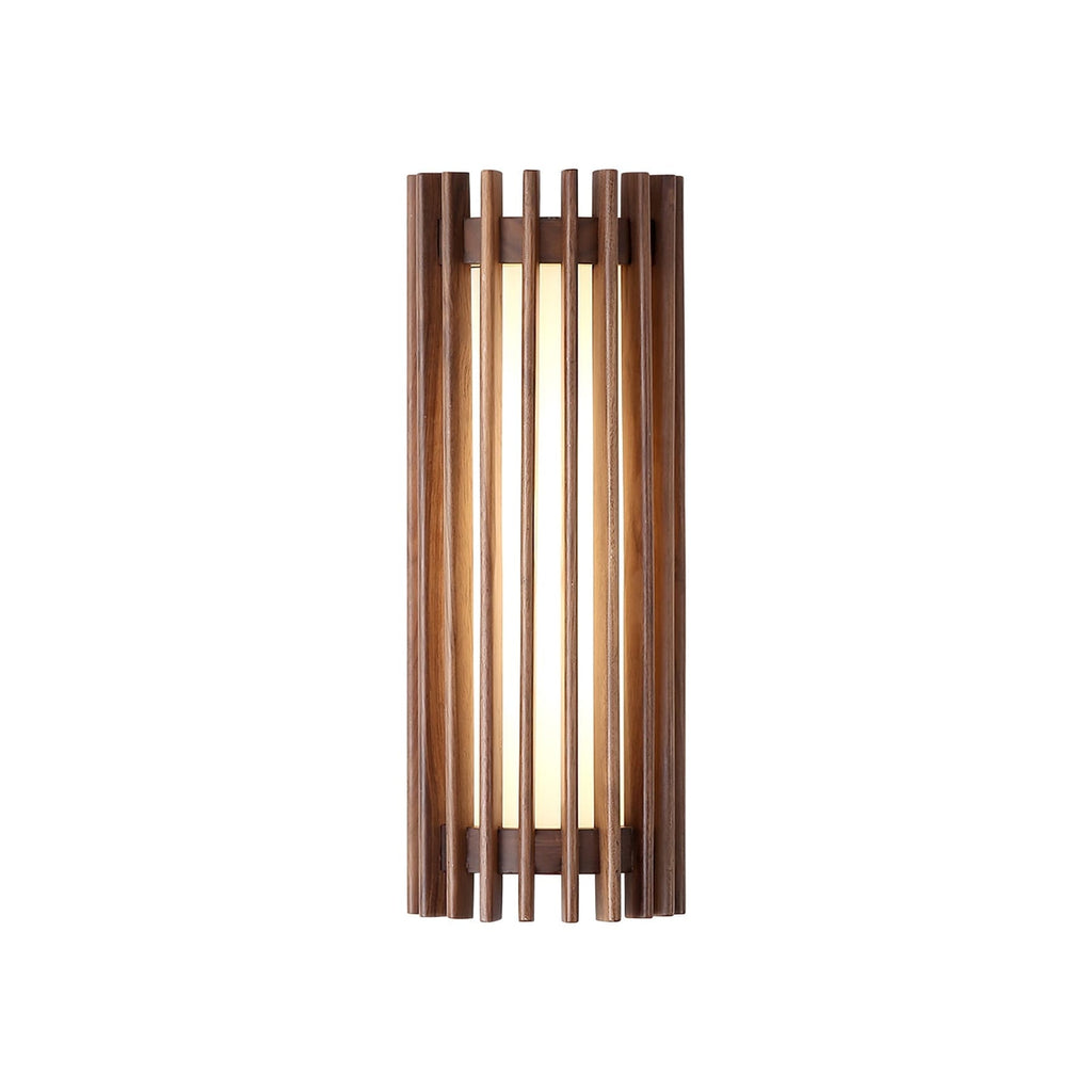Contemporary Acrylic and Wood Wall Light With Tri-Color Lighting — Greenwich Home & Living