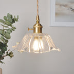 Retro Copper and Glass Pendant Light for Living Room — Greenwich Home & Living