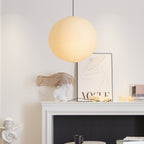 Minimalist Round Lantern Pendant Light With Warm Bulb Included for Living Room — Greenwich Home & Living