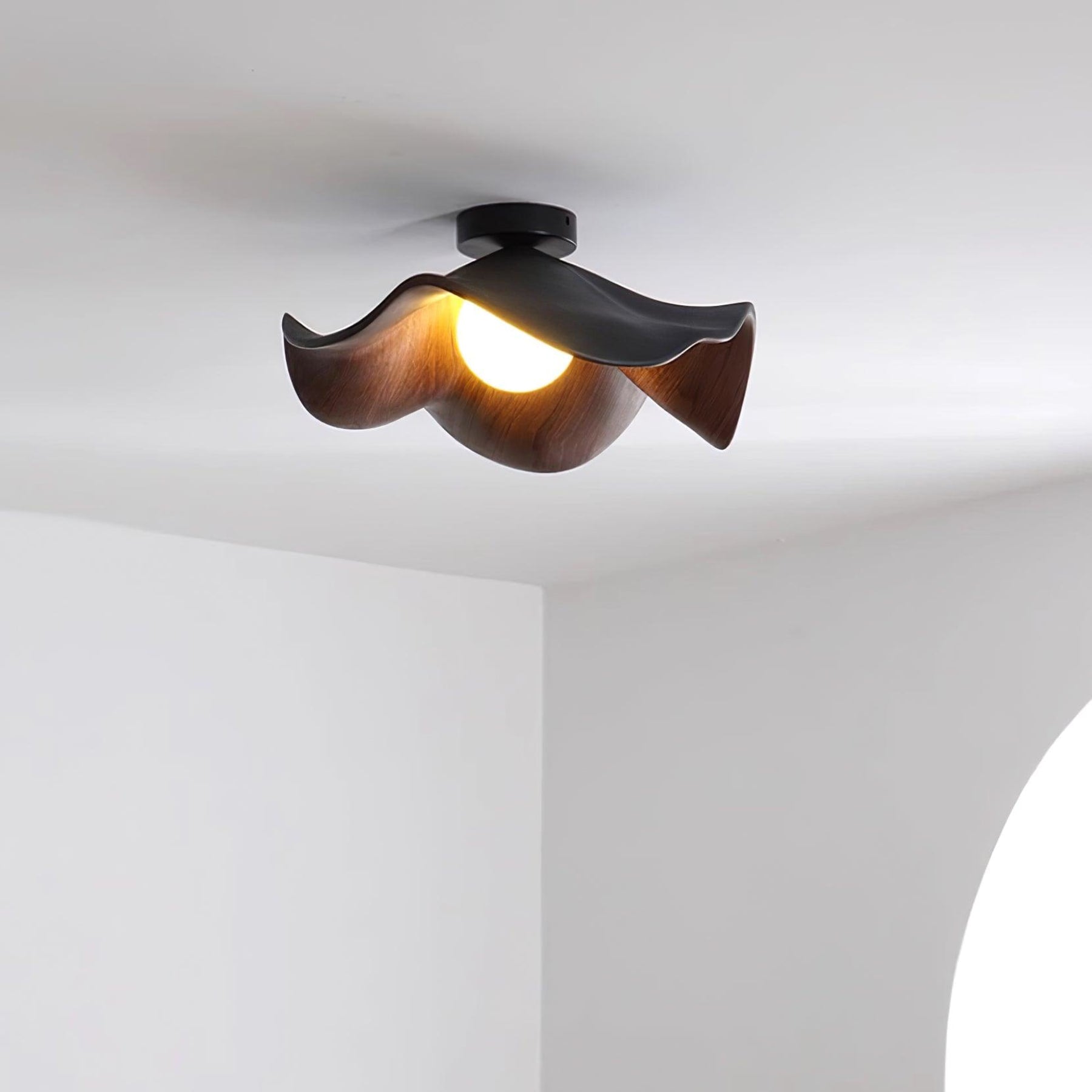 Scandinavian Resin Ceiling Light With Three-Color Light for Living Room — Greenwich Home & Living