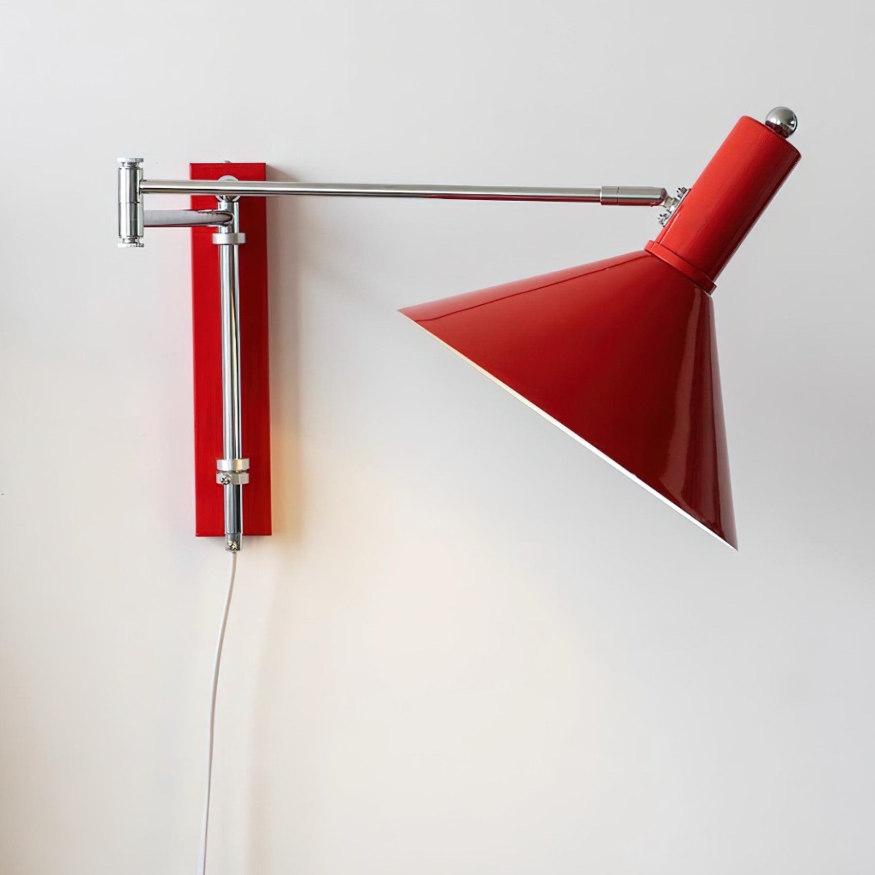 Retro Metal Wall Light With Tri-Color Lighting for Bedroom — Greenwich Home & Living
