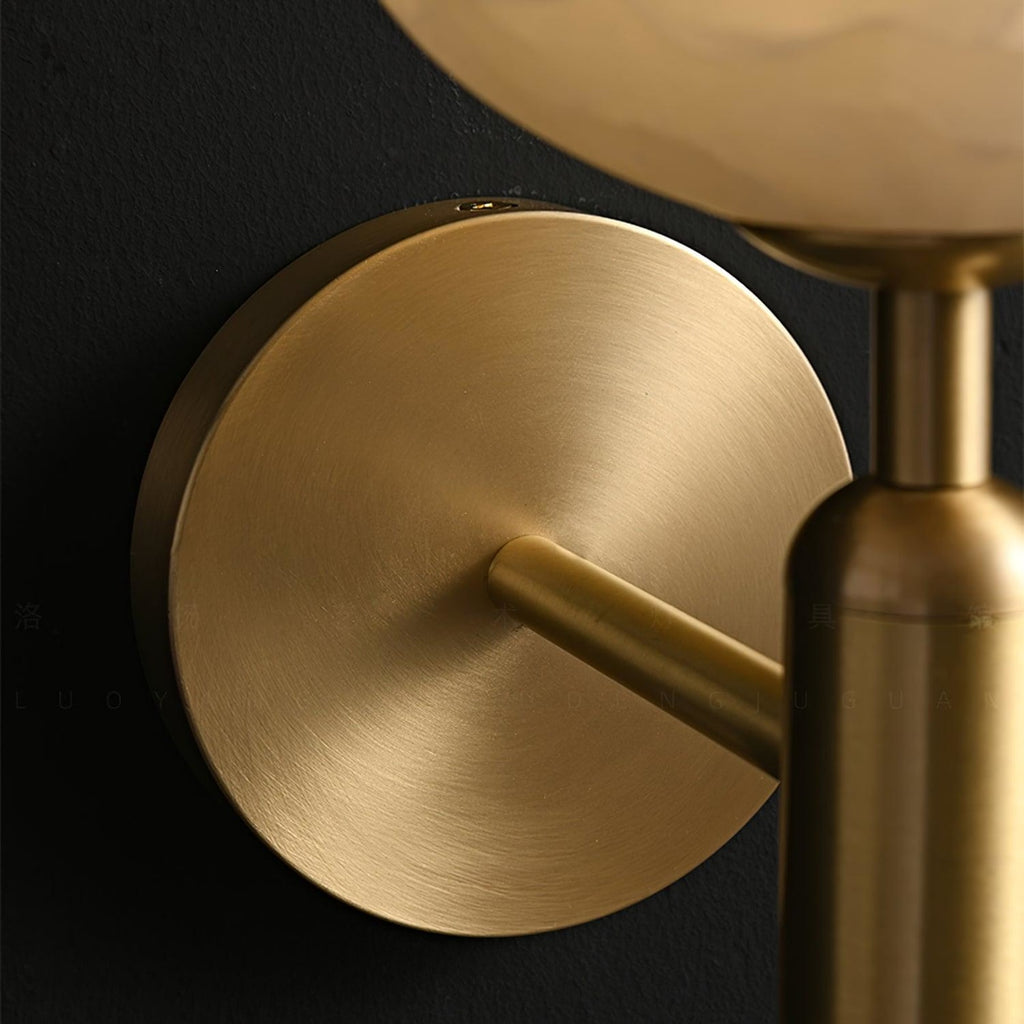 Contemporary Iron and Glass Wall Light With Dual Color Temperature — Greenwich Home & Living