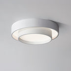 Minimalist Metal Flush Mount Ceiling Light With Bright Daylight LED — Greenwich Home & Living