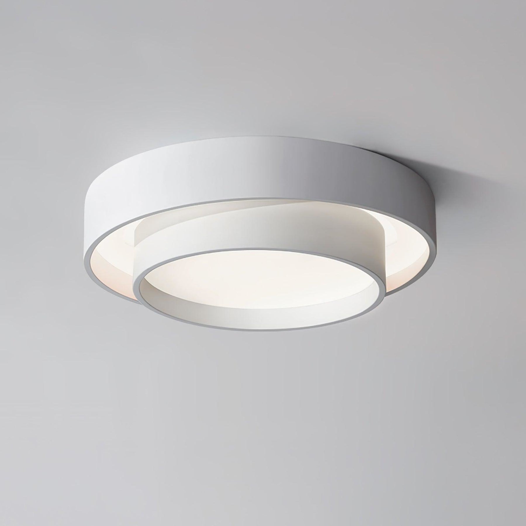 Minimalist Metal Flush Mount Ceiling Light With Bright Daylight LED — Greenwich Home & Living