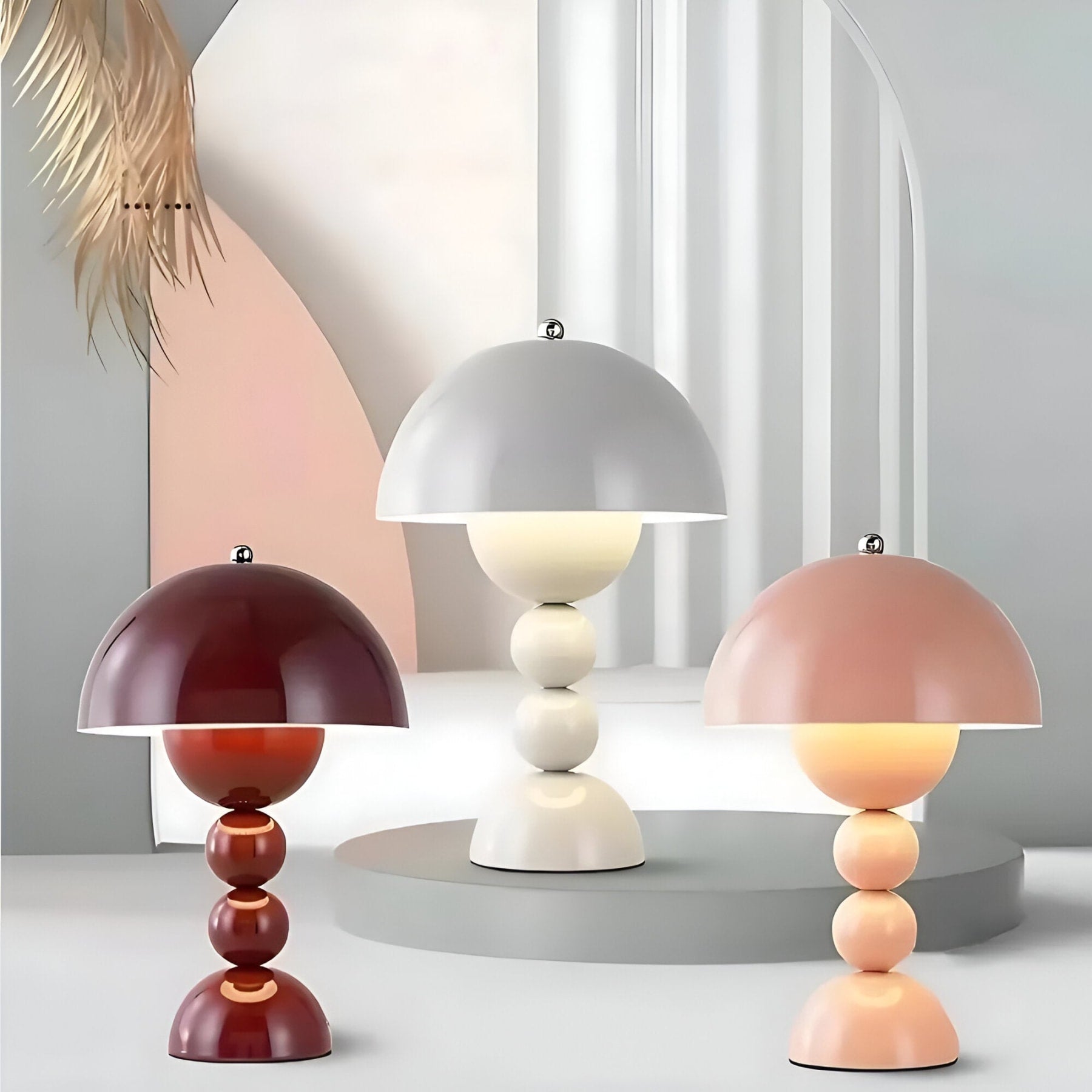 Modern Matte Metal Table Lamp for Living Room and Bedroom — Greenwich Home & Living