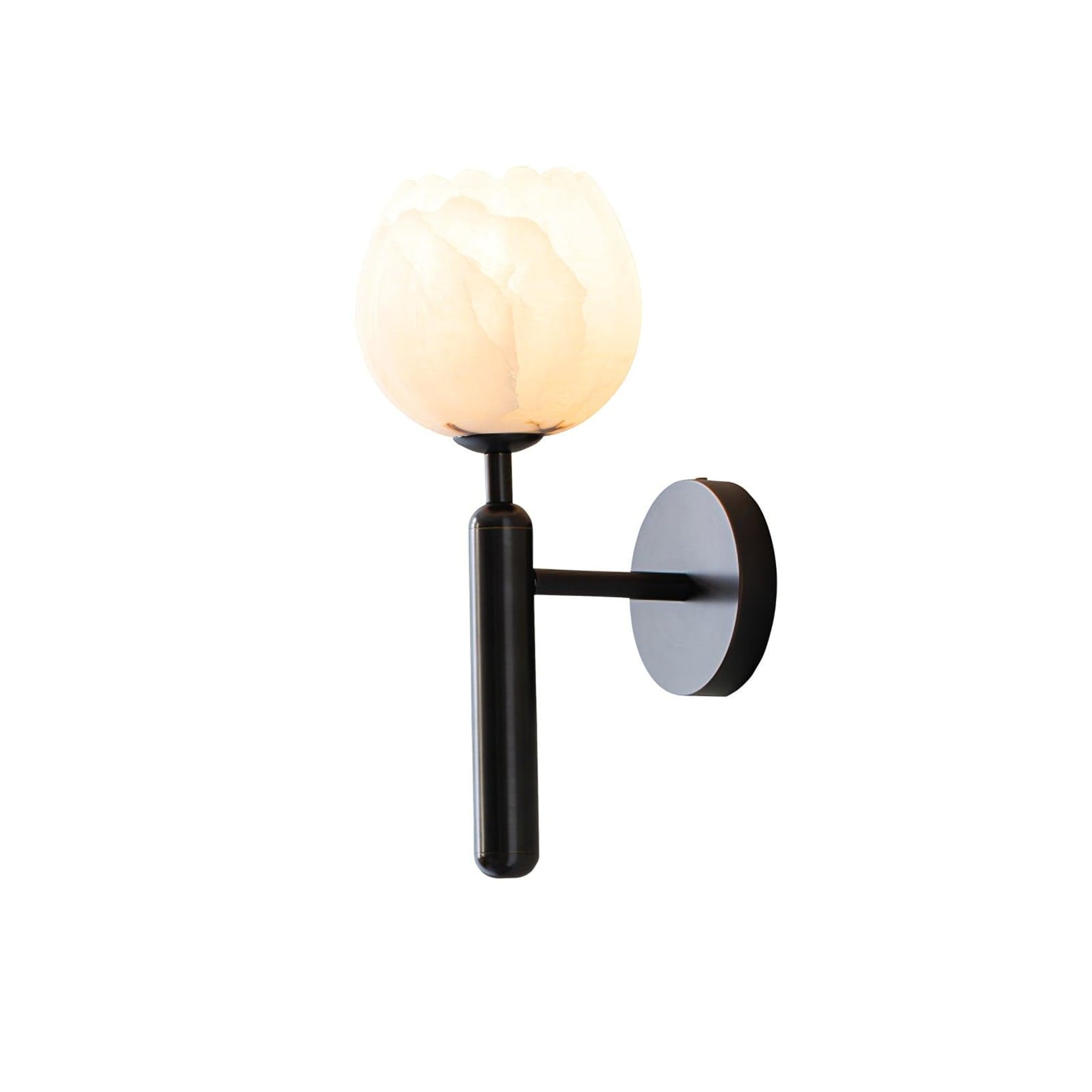 Contemporary Iron and Glass Wall Light With Dual Color Temperature — Greenwich Home & Living