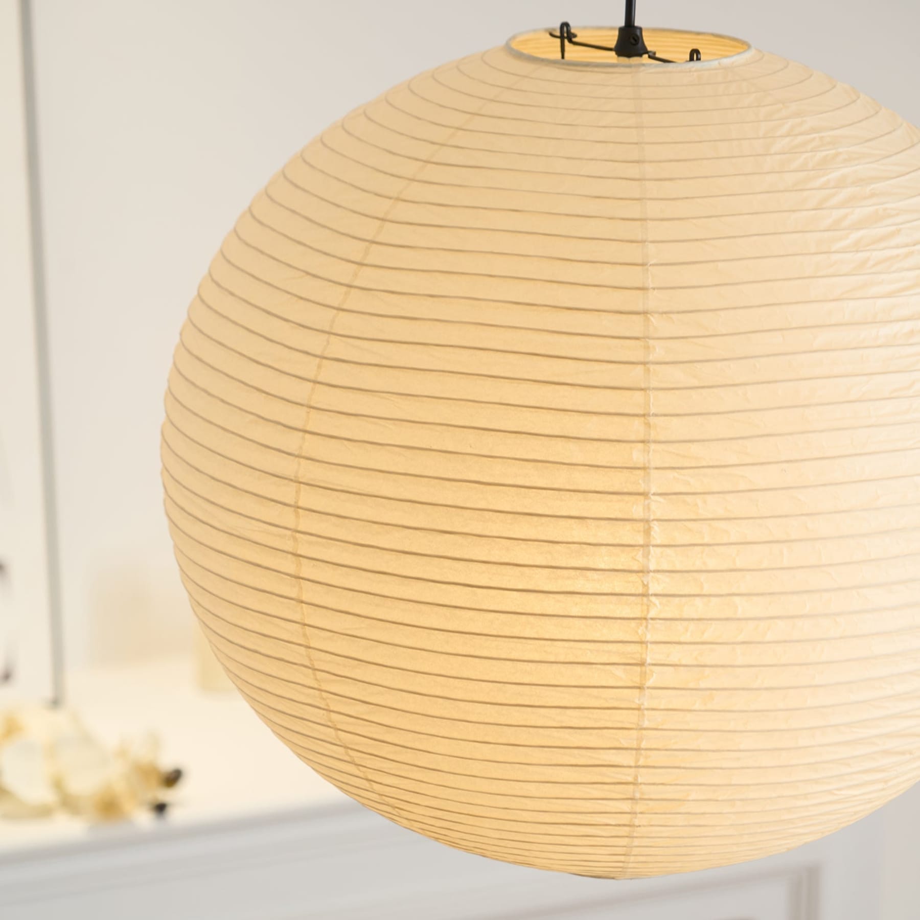 Minimalist Round Lantern Pendant Light With Warm Bulb Included for Living Room — Greenwich Home & Living