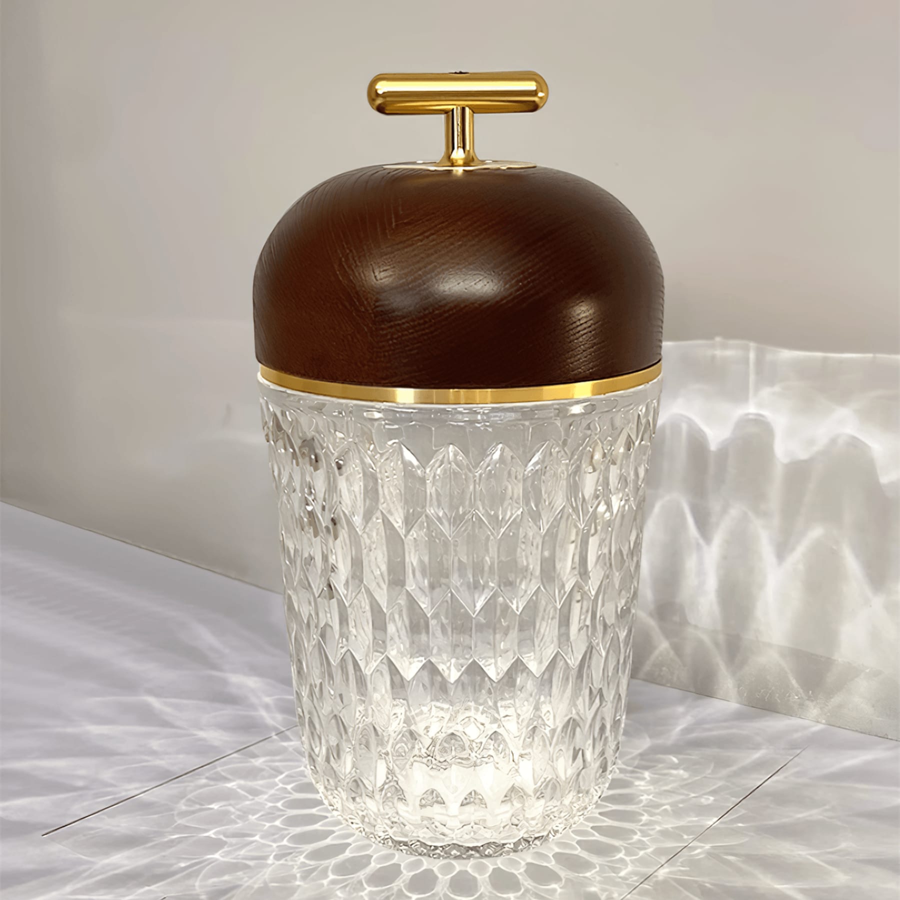 Contemporary Glass Table Lamp With Adjustable Color Temperature — Greenwich Home & Living