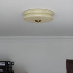 Retro Glass Flush Mount Ceiling Light With Adjustable Color Temperature — Greenwich Home & Living