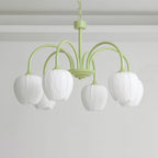 Retro Metal and Glass Chandelier With Selectable Color Light for Living and Dining Rooms — Greenwich Home & Living