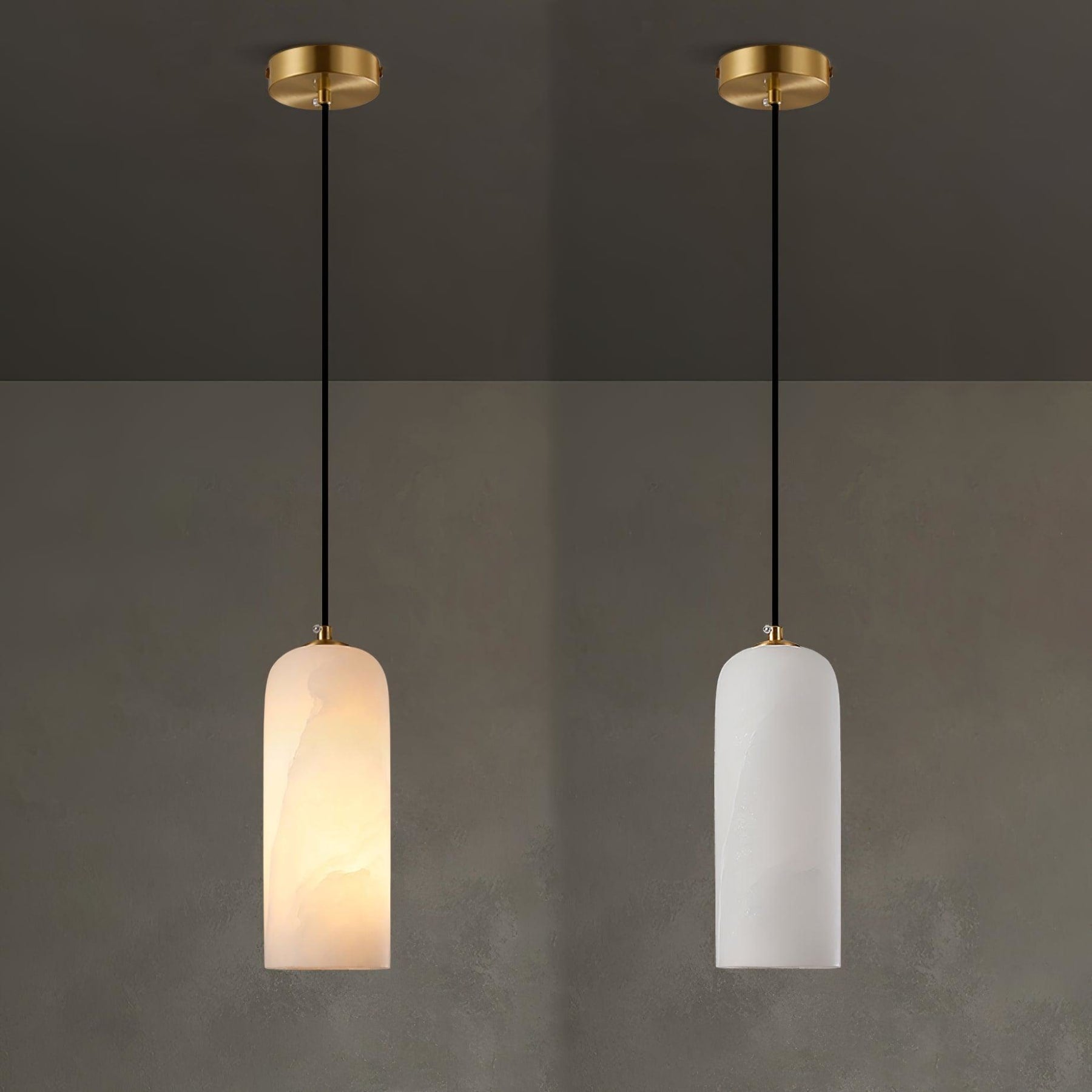 Contemporary Marble Pendant Light for Living Room and Dining Room — Greenwich Home & Living