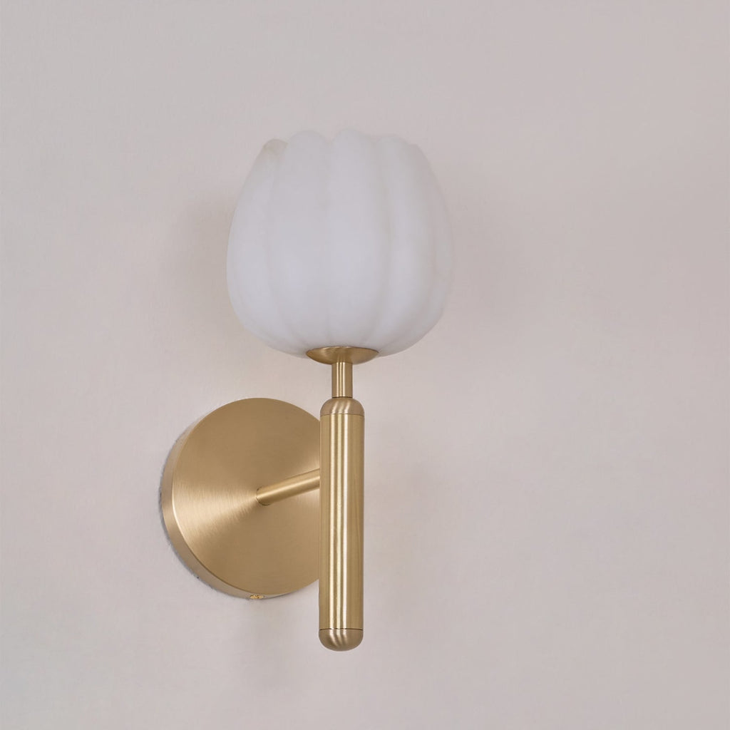 Contemporary Iron and Glass Wall Light With Dual Color Temperature — Greenwich Home & Living