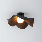 Scandinavian Resin Ceiling Light With Three-Color Light for Living Room in Black and Dark Brown — Greenwich Home & Living