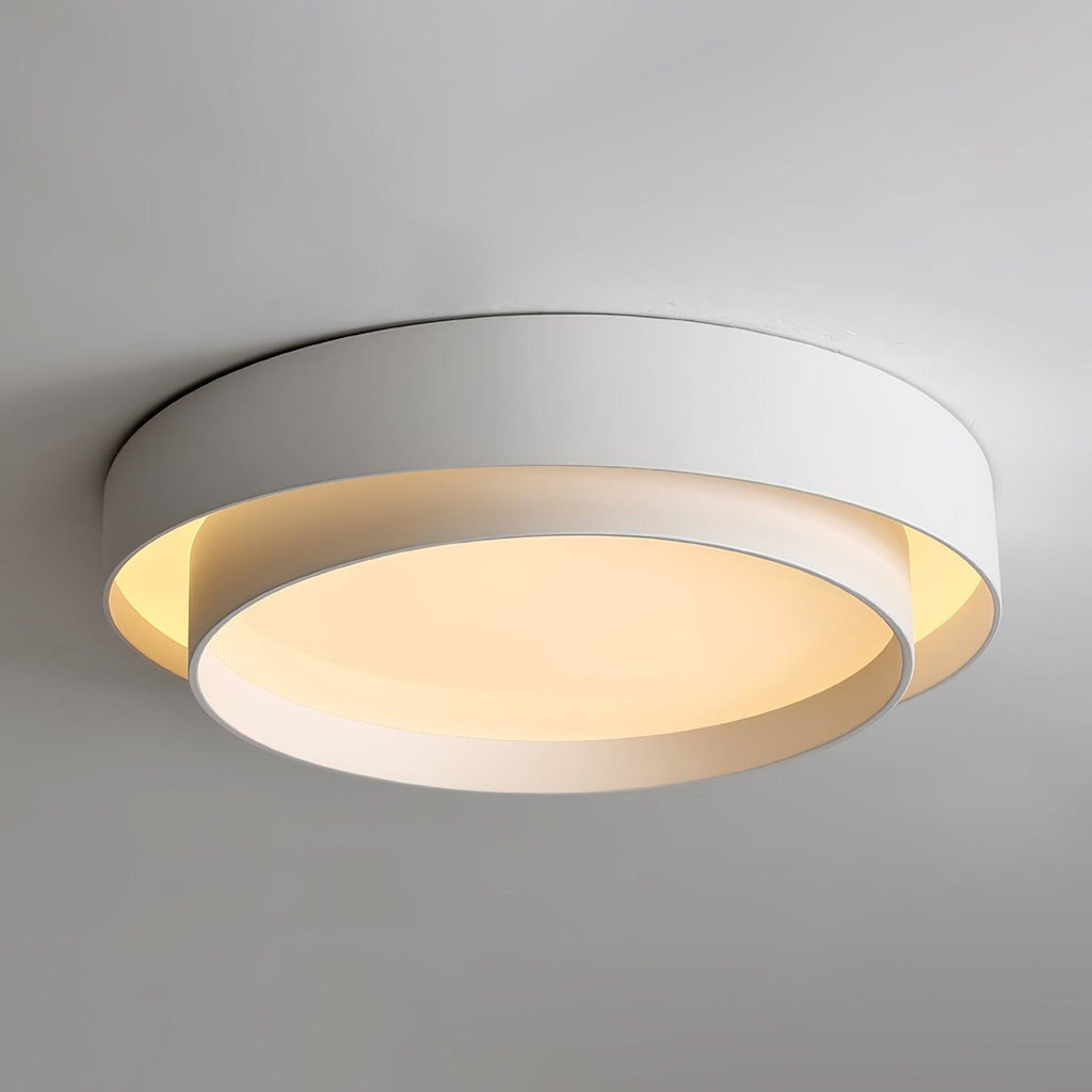Minimalist Metal Flush Mount Ceiling Light With Bright Daylight LED — Greenwich Home & Living