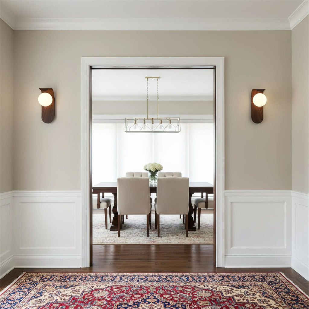 Minimalist Wood Wall Light With Tri-Color Changing Glow — Greenwich Home & Living