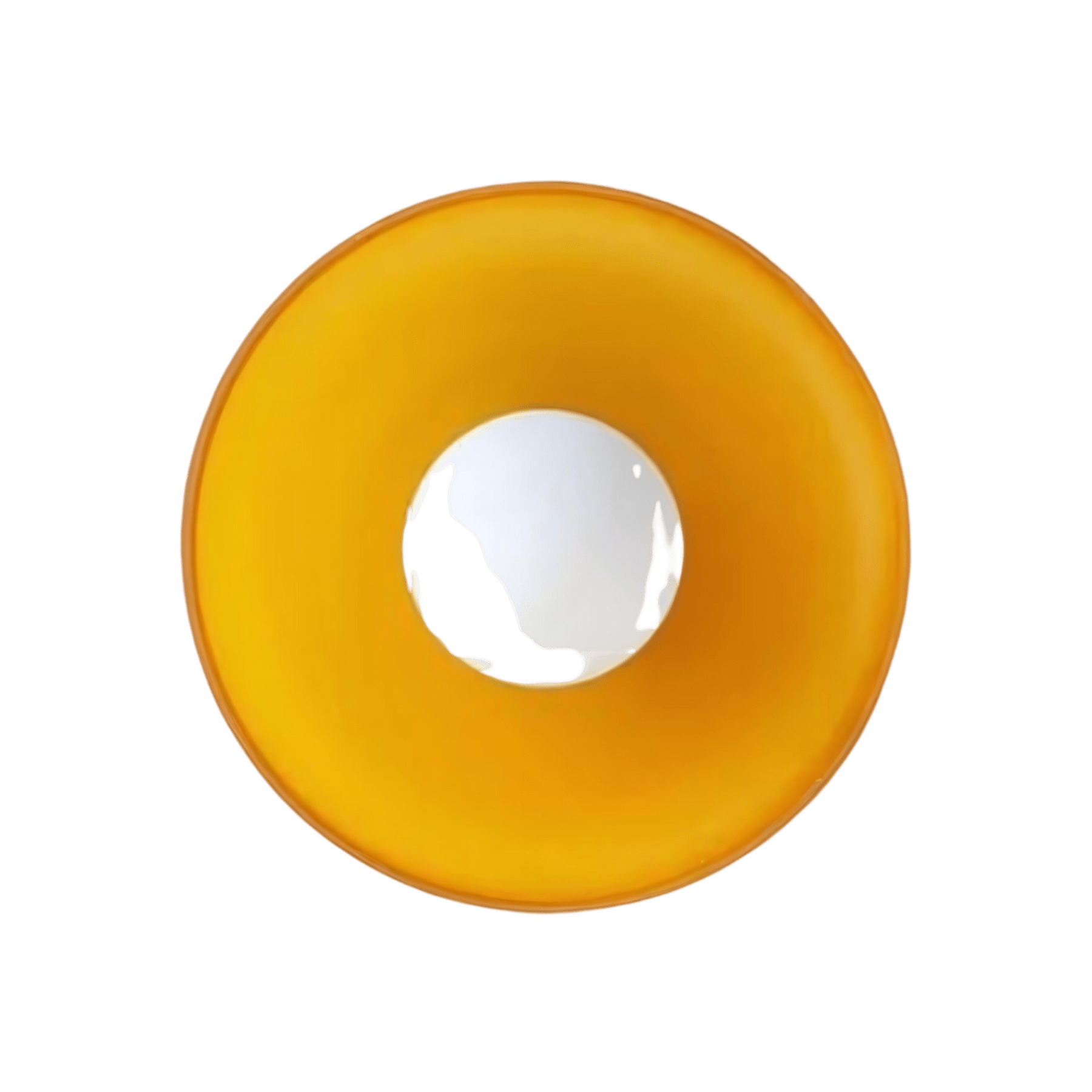 Contemporary Glass Bowl Ceiling Light for Living Room in Yellow — Greenwich Home & Living