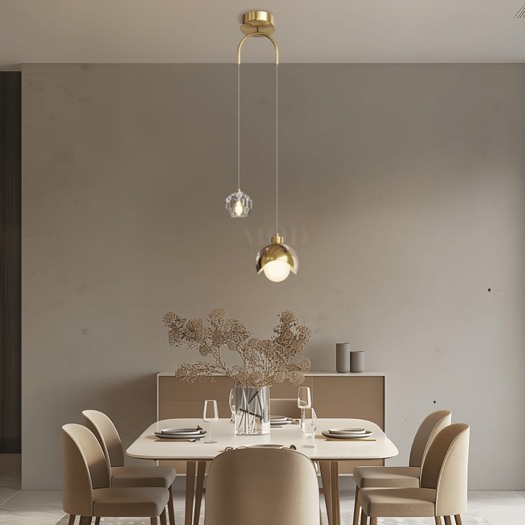 Modern Metal Pendant Light for Dining Room and Kitchen — Greenwich Home & Living