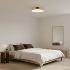 Retro Metal Semi-Flush Mount Ceiling Light With Three-Color Light — Greenwich Home & Living