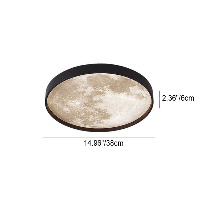 Modern Metal Flush Mount Ceiling Light With Remote Dimming — Greenwich Home & Living