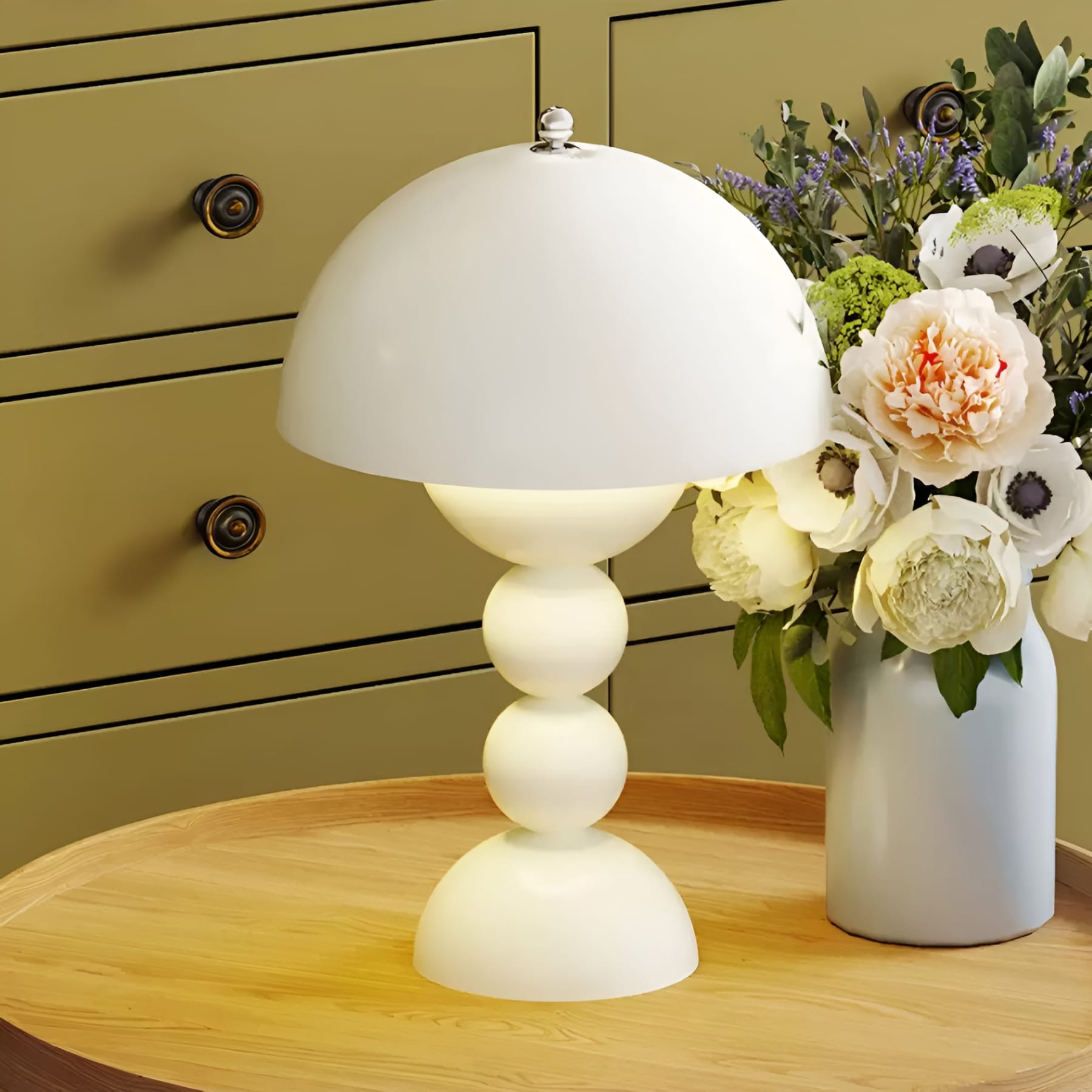 Modern Matte Metal Table Lamp for Living Room and Bedroom — Greenwich Home & Living
