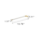Modern Linear Metal Flush Mount Ceiling Light With Dimmable Remote — Greenwich Home & Living