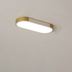 Modern Linear Metal Flush Mount Ceiling Light With Dimmable Remote — Greenwich Home & Living