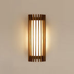 Contemporary Acrylic and Wood Wall Light With Tri-Color Lighting — Greenwich Home & Living