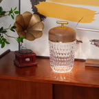 Contemporary Glass Table Lamp With Adjustable Color Temperature — Greenwich Home & Living