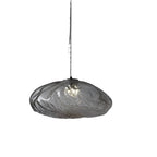 Contemporary Glass Pendant Light With Warm White Glow for Living & Dining Rooms in Gray — Greenwich Home & Living