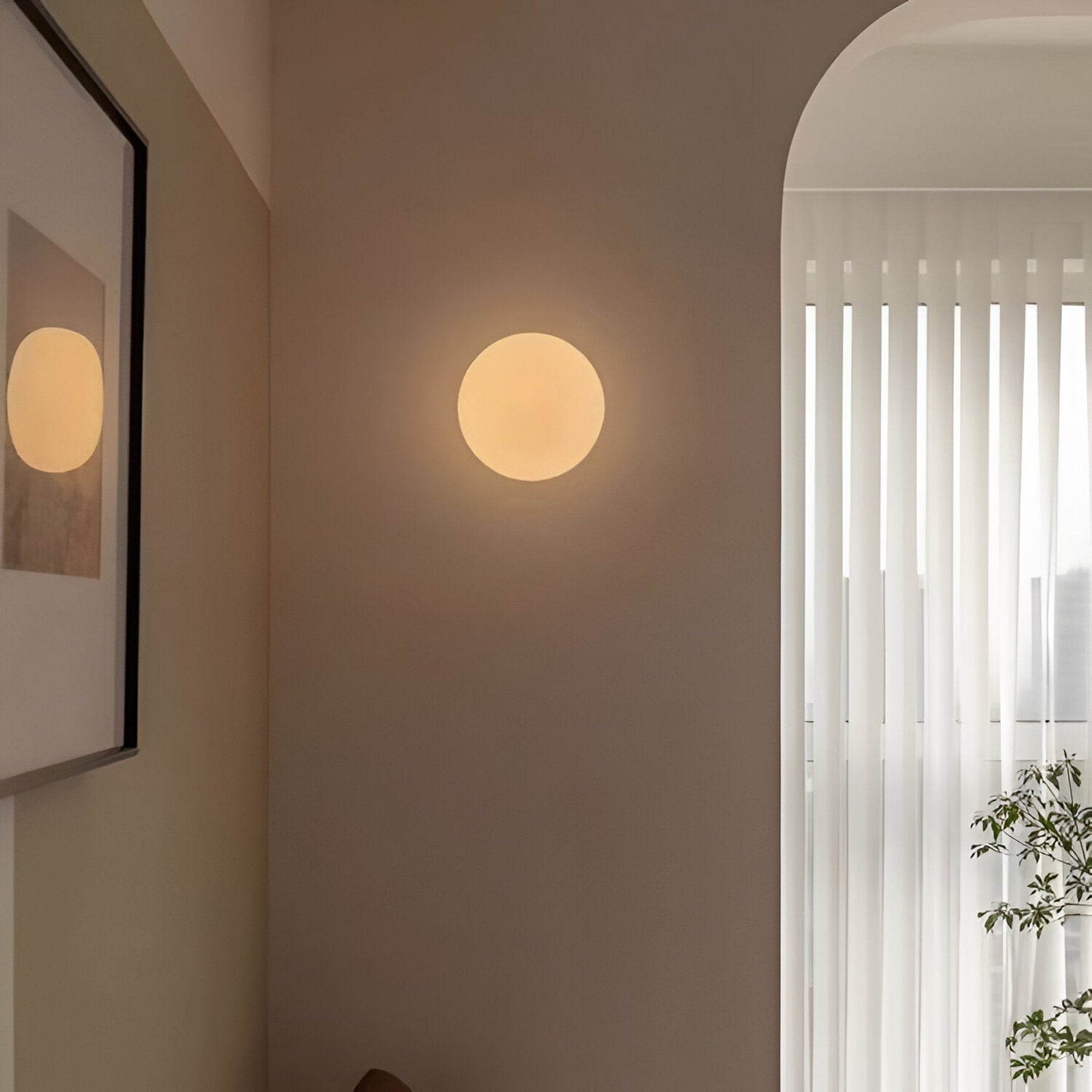 Minimalist Glass Wall Light With Warm White Glow — Greenwich Home & Living