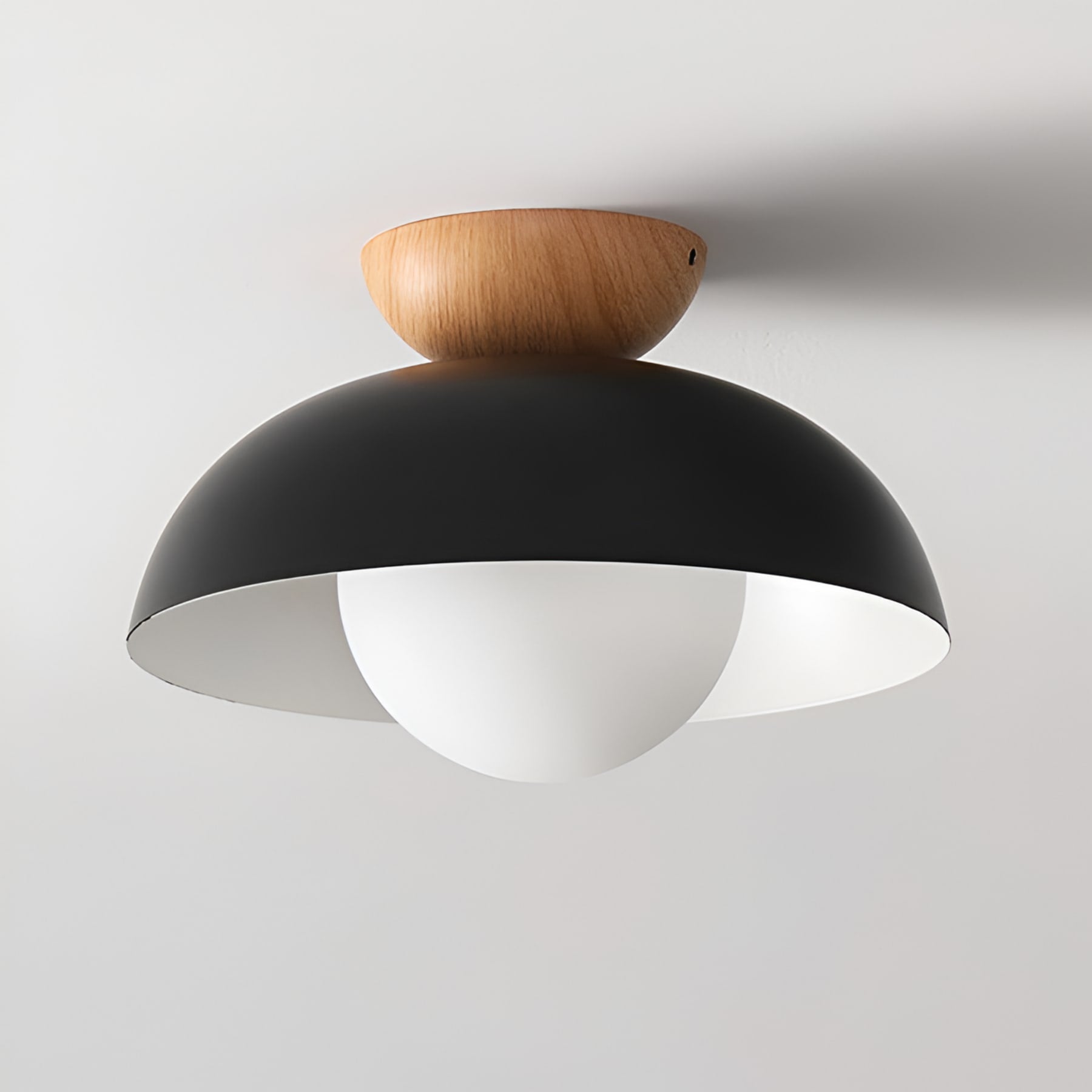 Contemporary Metal Bowl Ceiling Light for Living Room and Bedroom — Greenwich Home & Living