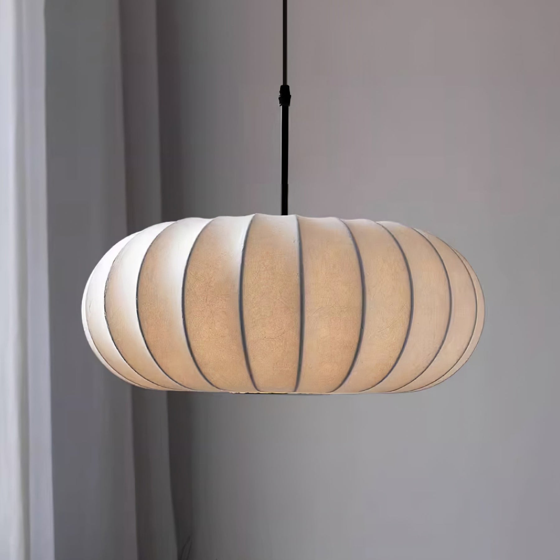 Modern Silk Fabric Pendant Light With Adjustable Color Temperature — Greenwich Home & Living