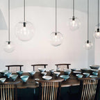Modern Glass Pendant Light With Warm White Glow for Dining Room — Greenwich Home & Living