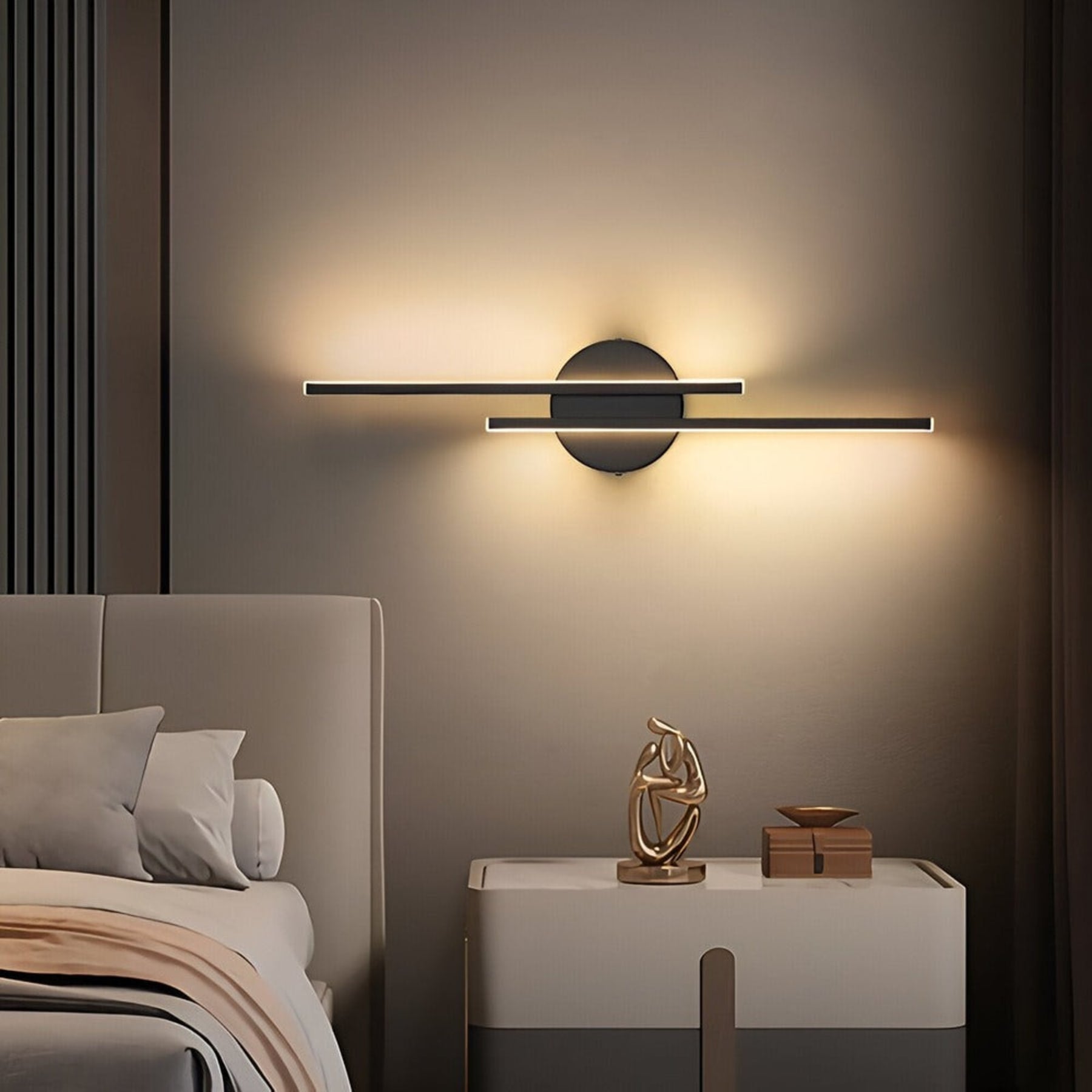 Minimalist Aluminum Wall Light With Adjustable Color Temperature — Greenwich Home & Living