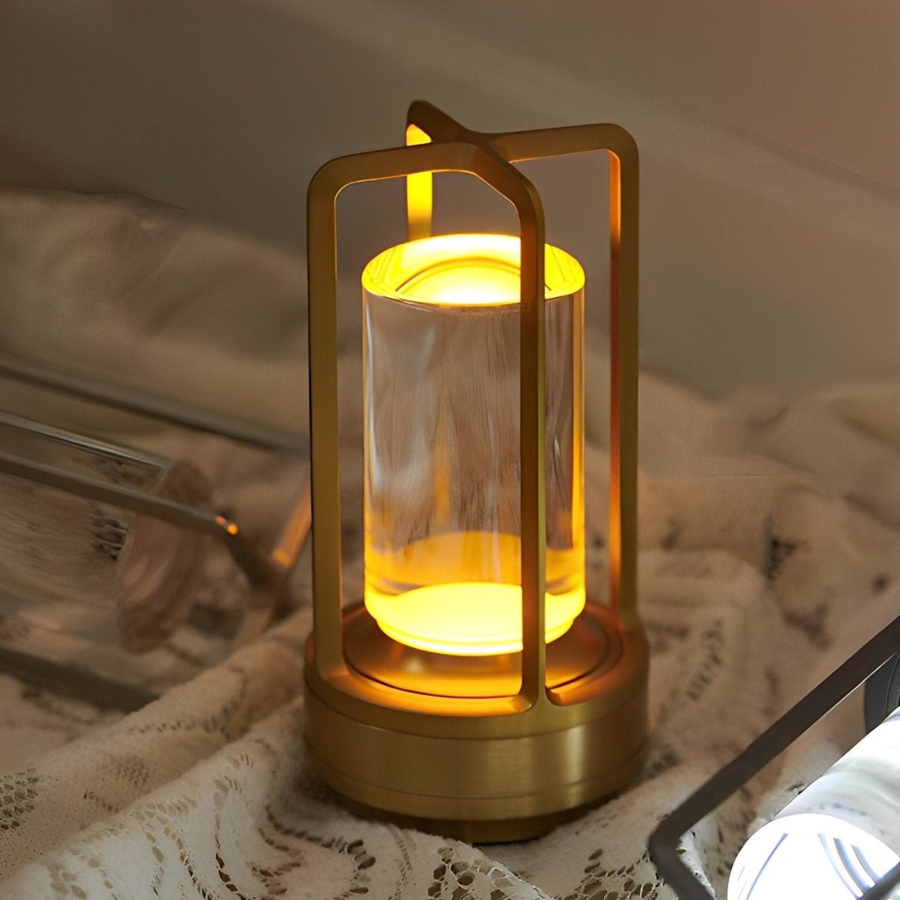 Minimalist Metal Table Lamp With Tri-Color Dimming for Living Room and Bedroom — Greenwich Home & Living