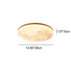 Modern Wood Flush Mount Ceiling Light With Selectable White Light — Greenwich Home & Living