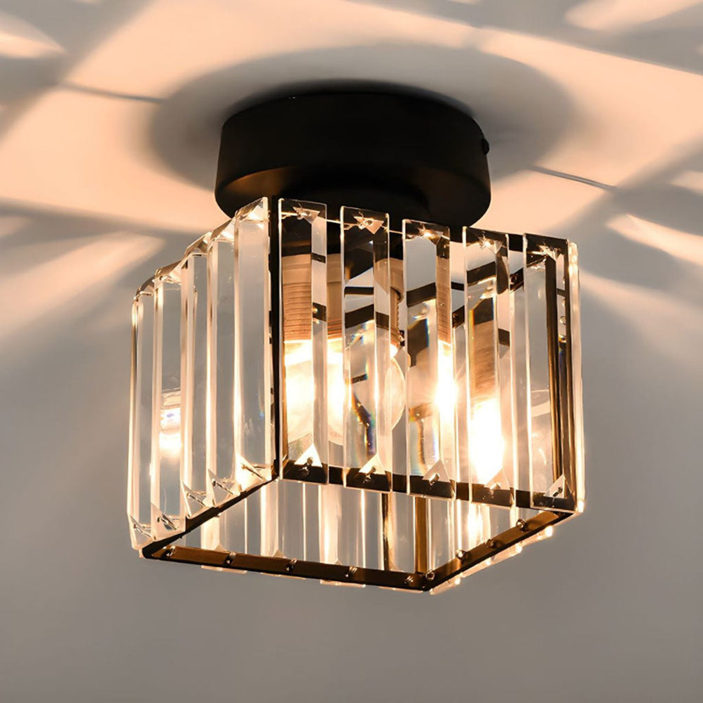 Classic Acrylic Semi-Flush Mount Ceiling Light for Hallway and Bedroom — Greenwich Home & Living