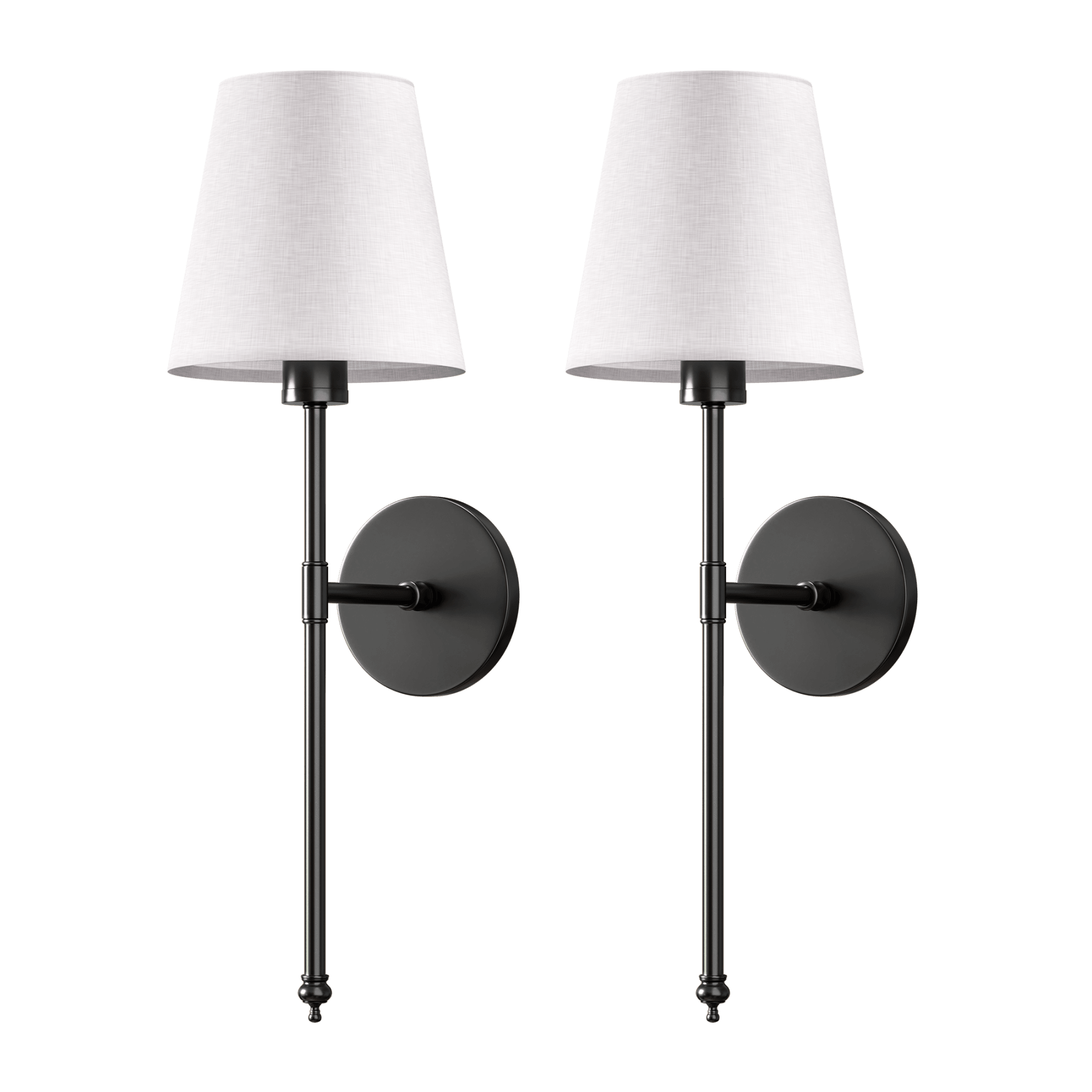 Transitional Aluminum Wall Light With Rechargeable Remote-Control Bulb in Black — Greenwich Home & Living