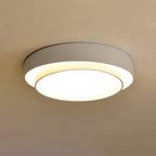 Minimalist Metal Flush Mount Ceiling Light With Bright Daylight LED — Greenwich Home & Living