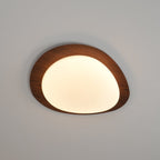 Scandinavian Wood Flush Mount Ceiling Light With Adjustable Color Temperature — Greenwich Home & Living