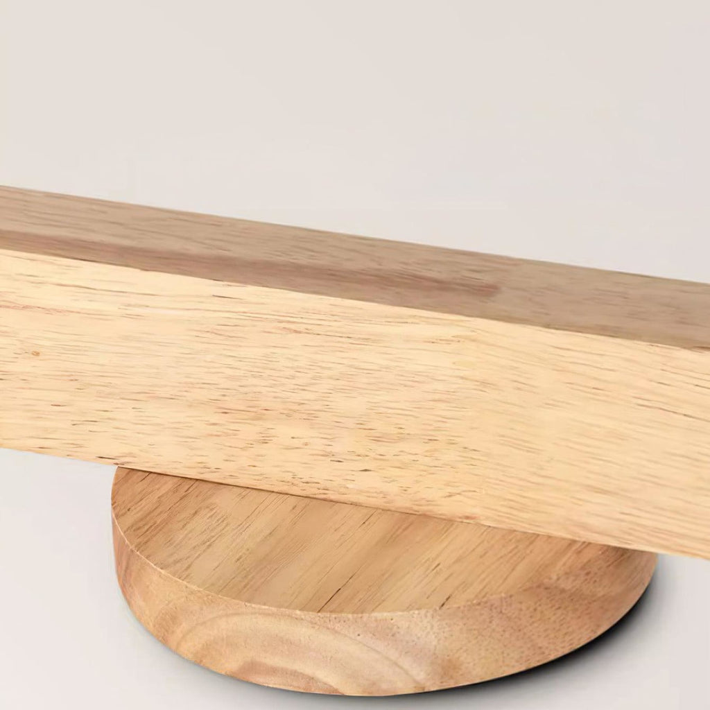 Modern Linear Walnut Wood Ceiling Light With Selectable Color Temperature — Greenwich Home & Living