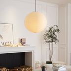 Minimalist Round Lantern Pendant Light With Warm Bulb Included for Living Room — Greenwich Home & Living
