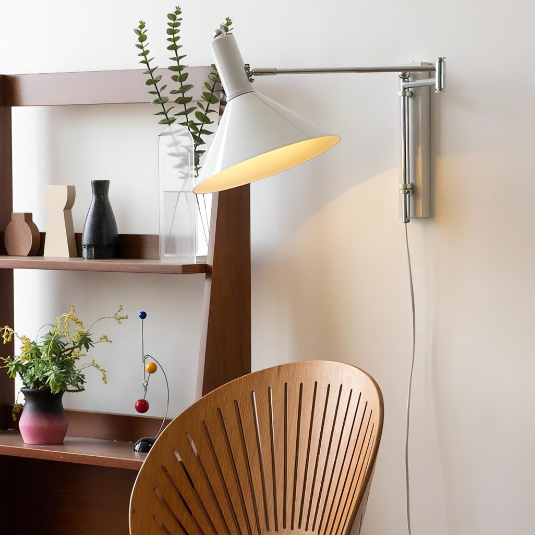 Retro Metal Wall Light With Tri-Color Lighting for Bedroom — Greenwich Home & Living