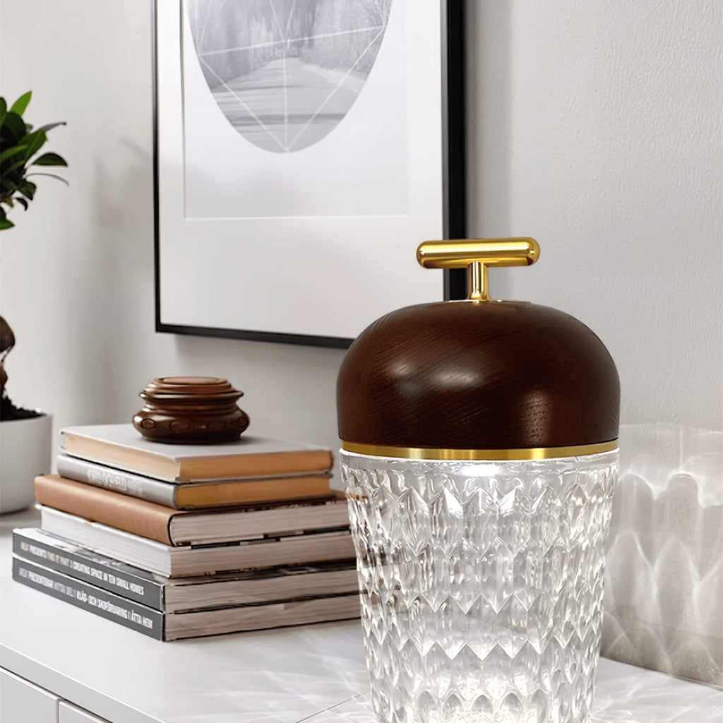 Contemporary Glass Table Lamp With Adjustable Color Temperature — Greenwich Home & Living