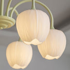 Retro Metal and Glass Chandelier With Selectable Color Light for Living and Dining Rooms — Greenwich Home & Living