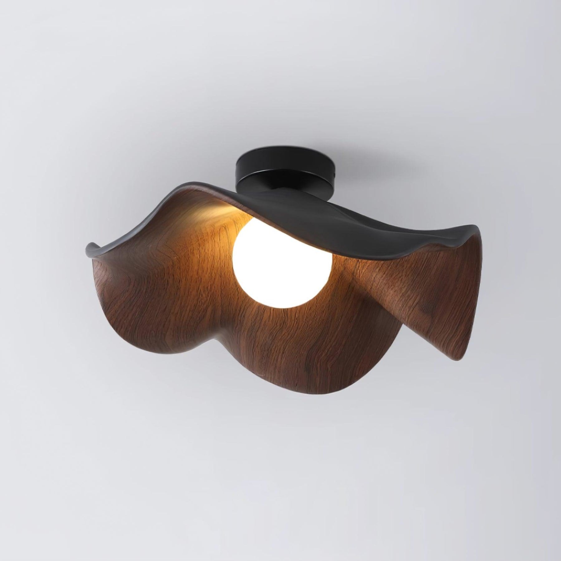 Scandinavian Resin Ceiling Light With Three-Color Light for Living Room — Greenwich Home & Living