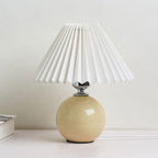 Contemporary Ceramic Table Lamp With Fabric Shade for Living Room — Greenwich Home & Living