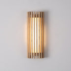 Contemporary Acrylic and Wood Wall Light With Tri-Color Lighting in Brown — Greenwich Home & Living
