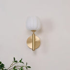 Contemporary Iron and Glass Wall Light With Dual Color Temperature — Greenwich Home & Living